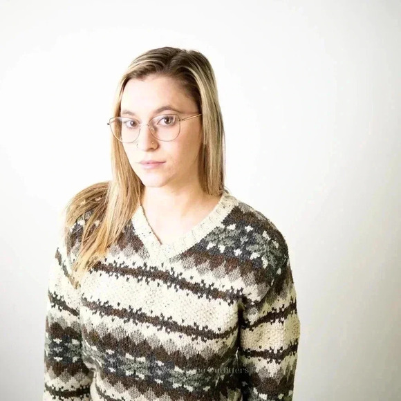 Vintage 90’s Chunky Knit Reference Point Sweater - S - Picture 4 of 8